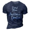 Cute Goal Keeper Mother Gift Proud Mom Of An Awesome Goalie Tank Top 3D Print Casual Tshirt Navy Blue