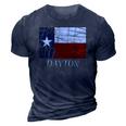 Dayton Tx Texas Flag City State Gift 3D Print Casual Tshirt Navy Blue