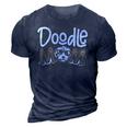 Doodle Mom Leopard Goldendoodle Mothers Day Mom Women Gifts 3D Print Casual Tshirt Navy Blue