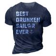 Drunken Sailor V2 3D Print Casual Tshirt Navy Blue