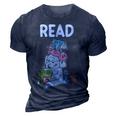 Funny Teacher Library Read Book Club Piggie Elephant Pigeons  3D Print Casual Tshirt Navy Blue