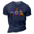 Halloween Gnomes Cute Autumn Pumpkin Fall Funny Holiday 3D Print Casual Tshirt Navy Blue