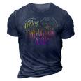 Happy Mothers Day With Tie-Dye Heart Mothers Day  3D Print Casual Tshirt Navy Blue