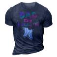 Ice Skating Dad Of The Birthday Girl Family Matching Daddy 3D Print Casual Tshirt Navy Blue