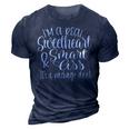 Im A Real Sweetheart 3D Print Casual Tshirt Navy Blue