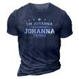 Im Johanna Doing Johanna Things 3D Print Casual Tshirt Navy Blue