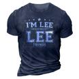 Im Lee Doing Lee Things 3D Print Casual Tshirt Navy Blue