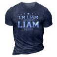 Im Liam Doing Liam Things 3D Print Casual Tshirt Navy Blue