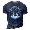 Is It Halloween Yet Friends Horror Scary Hocus Pocus Fall 3D Print Casual Tshirt Navy Blue