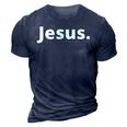 Jesus Period  3D Print Casual Tshirt Navy Blue