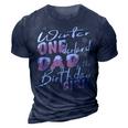 Mens Winter Onederland Dad Of Birthday Girl 1St Birthday Theme 3D Print Casual Tshirt Navy Blue