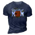 Mothers Day Gift Basketball Mom  Mom Game Day Outfit  3D Print Casual Tshirt Navy Blue
