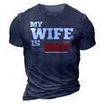 My Wife Is Psychotic T 3D Print Casual Tshirt Navy Blue