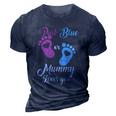 Pink Or Blue Mummy Loves You Gift 3D Print Casual Tshirt Navy Blue
