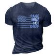 Raise Lions Not Sheep American Patriot Patriotic Lion Tshirt Graphic Design Printed Casual Daily Basic 3D Print Casual Tshirt Navy Blue