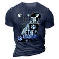 Rescue Save Love - Cute Animal Rescue Dog Cat Lovers 3D Print Casual Tshirt Navy Blue