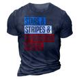 Stars Stripes And Reproductive Rights Pro Choice 4Th Of July 3D Print Casual Tshirt Navy Blue