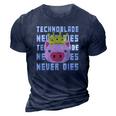 Technoblade Never Dies Technoblade Dream Smp Gift 3D Print Casual Tshirt Navy Blue