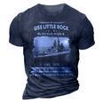 Uss Little Rock Cg 4 Clg 4 Cl 3D Print Casual Tshirt Navy Blue