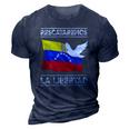 Venezuela Freedom Democracy Guaido La Libertad 3D Print Casual Tshirt Navy Blue