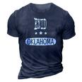 Vintage Enid Oklahoma Home Roots 3D Print Casual Tshirt Navy Blue