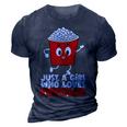 Womens Cool Just A Girl Who Loves Popcorn Girls Popcorn Lovers  3D Print Casual Tshirt Navy Blue