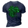 Womens St Patricks Day Shamrock Lucky Green  3D Print Casual Tshirt Navy Blue