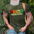Retirement Periodic Table Retired Teacher Periodic Table Elements Graphic Design Printed Casual Daily Basic 3D Print Casual Tshirt Maroon