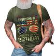 4Th Of July Birthday Gifts Funny Bday Born On 4Th Of July 3D Print Casual Tshirt Army Green