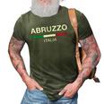Abruzzo Italian Name Italy Flag Italia Family Surname 3D Print Casual Tshirt Army Green