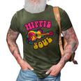 Costume Hippie Soul Funny Halloween Retro Party Women Men 3D Print Casual Tshirt Army Green