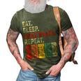Eat Sleep Make Beats Beat Makers Music Producer Mens Dj Dad 3D Print Casual Tshirt Army Green
