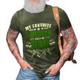 Favorite Soldier Calls Me Dad Memorial Army Dad Great Gift 3D Print Casual Tshirt Army Green