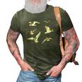 Flock Of Beagulls Beagle With Bird Wings Dog Lover Funny 3D Print Casual Tshirt Army Green