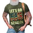 Funny Anti Biden Fjb Lets Go Brandon Fjb Flag Image Apparel 3D Print Casual Tshirt Army Green