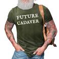 Future Cadaver Death Positive Halloween Costume 3D Print Casual Tshirt Army Green