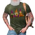 Halloween Gnomes Cute Autumn Pumpkin Fall Funny Holiday 3D Print Casual Tshirt Army Green
