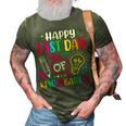 Happy Last Day Of Kindergarten School Funny Teacher Students  3D Print Casual Tshirt Army Green