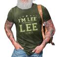 Im Lee Doing Lee Things 3D Print Casual Tshirt Army Green