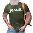 Jesus Period  3D Print Casual Tshirt Army Green