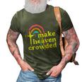 Make Heaven Crowded Cute Christian Missionary Pastors Wife Meaningful Gift 3D Print Casual Tshirt Army Green