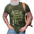 Military Mom Gift Army Funny Gift Proud Army National Guard Mom Cute Gift 3D Print Casual Tshirt Army Green