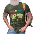 Pink Or Blue We Always Love You Funny Elephant Gender Reveal Gift 3D Print Casual Tshirt Army Green