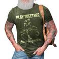 Play Together - Stay Together 3D Print Casual Tshirt Army Green