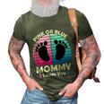 Pregnancy Announcet Mom 2021 Pink Or Blue Mommy Loves You Cool Gift 3D Print Casual Tshirt Army Green