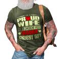 Proud Wife Of A Hot Bearded Chubby Guy 3D Print Casual Tshirt Army Green
