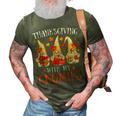 Thanksgiving With My Gnomies For Women Funny Gnomies Lover  3D Print Casual Tshirt Army Green