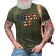 Thick Af Funny Cute Workout Fitness Gym Distressed Grunge  3D Print Casual Tshirt Army Green