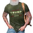Trump 2024 Election | Take America Back 3D Print Casual Tshirt Army Green
