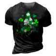 Love Gnomes Irish Shamrock St Patricks Day Four Leaf Clover 3D Print Casual Tshirt Brown